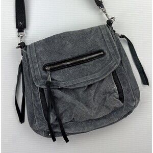 Aimee Kestenberg Leather Shoulder Bag Fifth Avenue Denim Leather Bag